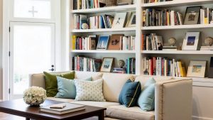 How arranging bookshelves with favorites upfront invites spontaneous reading and knowledge refresh