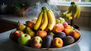 Why bananas should never be stored in the fruit bowl with other produce, as they release ethylene gas that rots everything else
