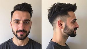 Why men should ask their barber for a “taper” instead of a “hard line” at the neck if they want their haircut to grow out naturally