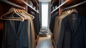 Why you should use thick wooden hangers for heavy coats and suits to maintain the structure of the shoulder pads